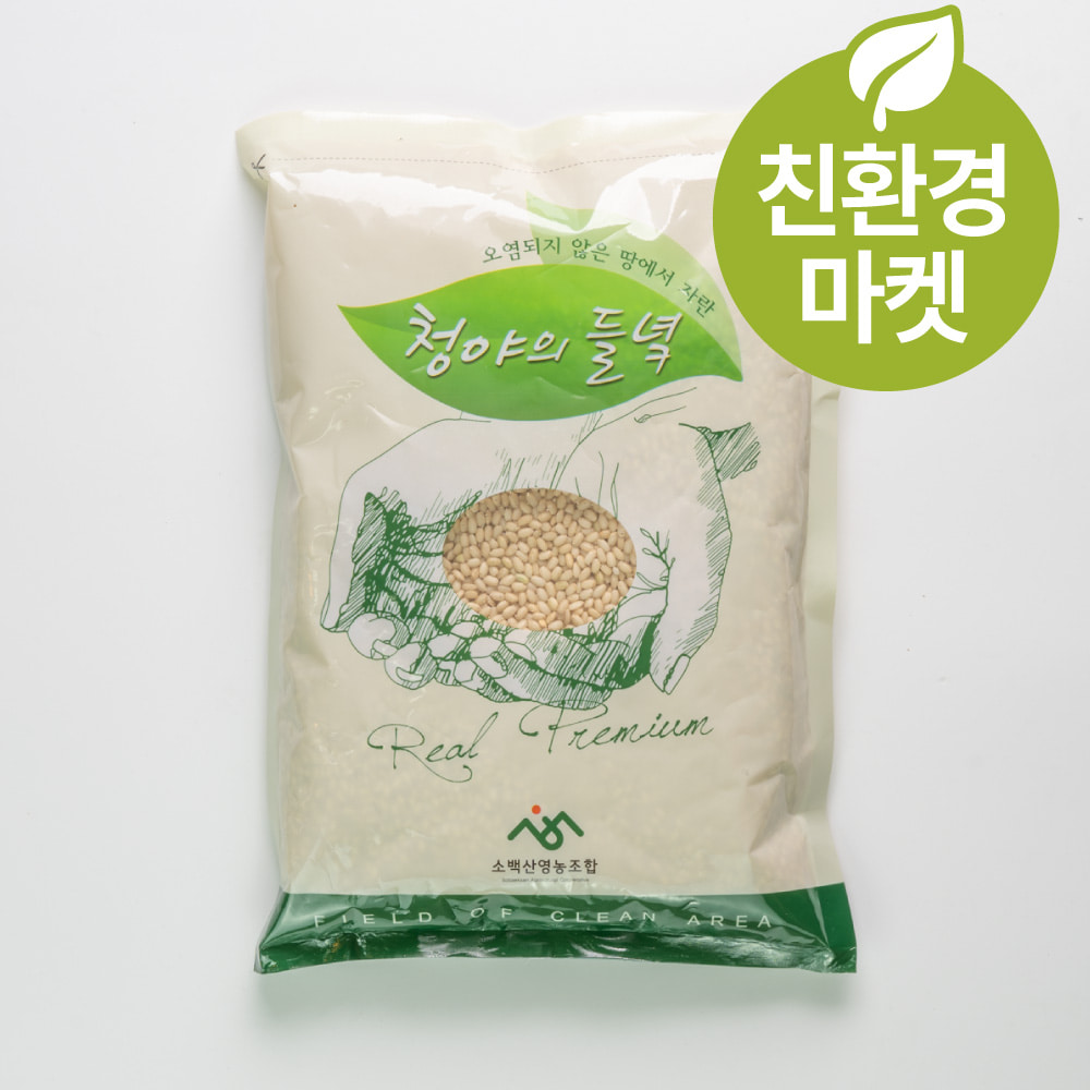 (친환경마켓) 청야의 들녘 유기농 현미찹쌀 1kg